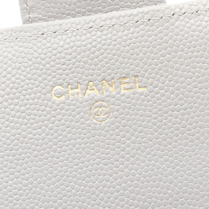 シャネル クラシックロングフラップウォレット マトラッセ キャビアスキン 長財布