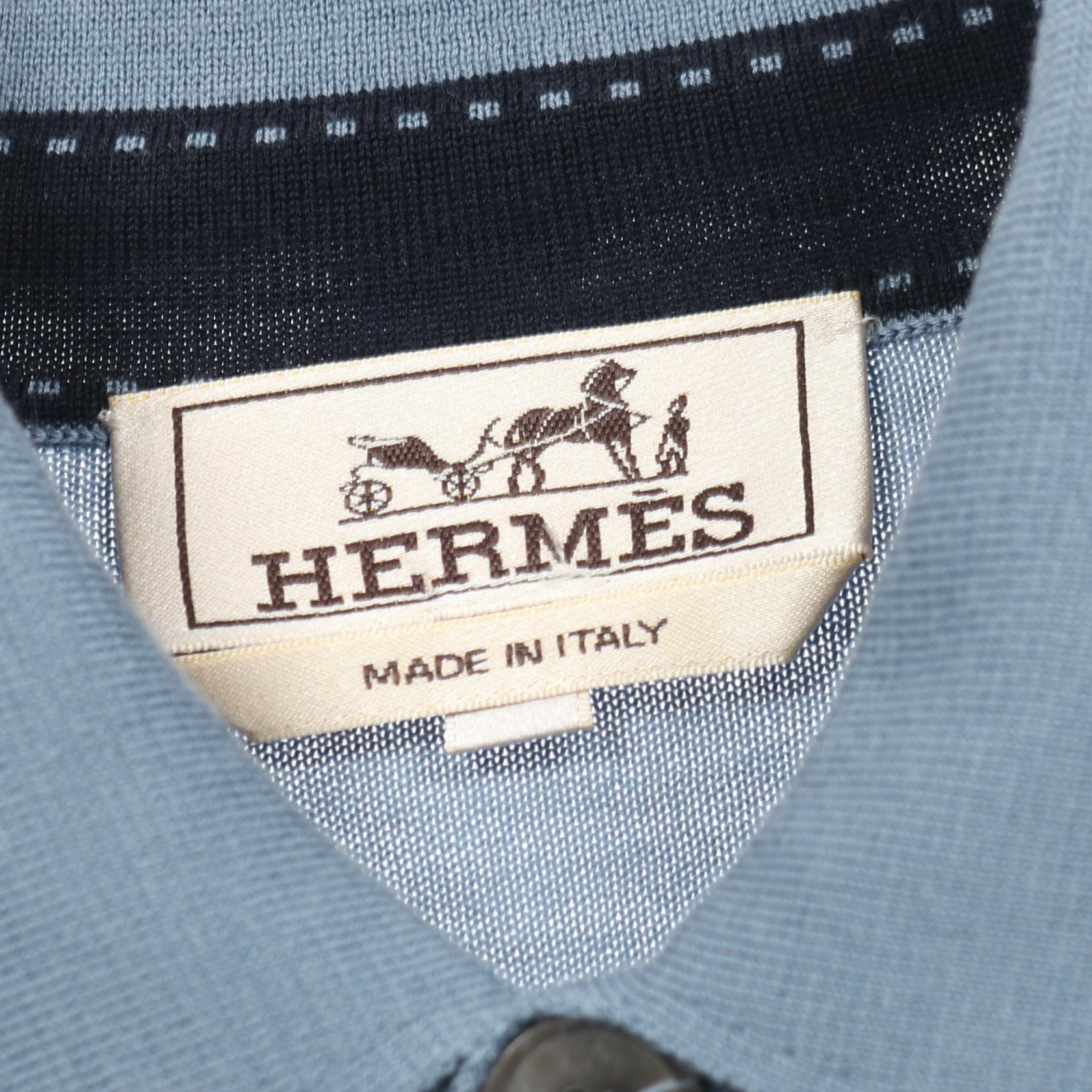 エルメス ウールニットポロシャツ