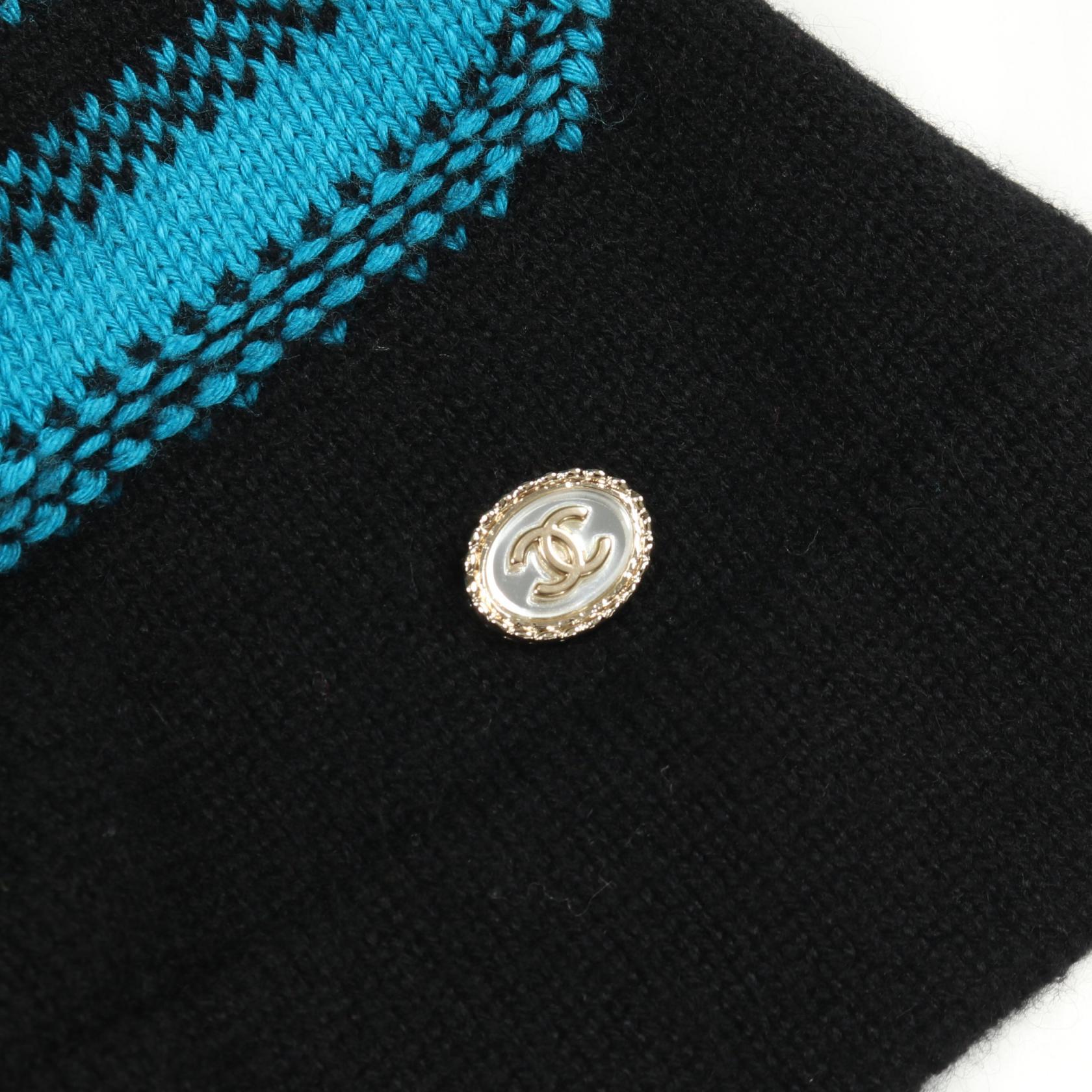 シャネル ロゴ カシミヤコットンニットトップス
