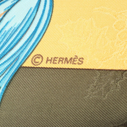エルメス カレ90 Plumes et Grelots シルクスカーフ