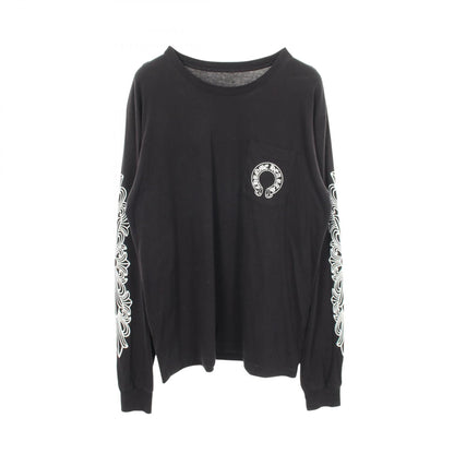 クロムハーツ ホースシューフローラルクロス コットン長袖Tシャツ