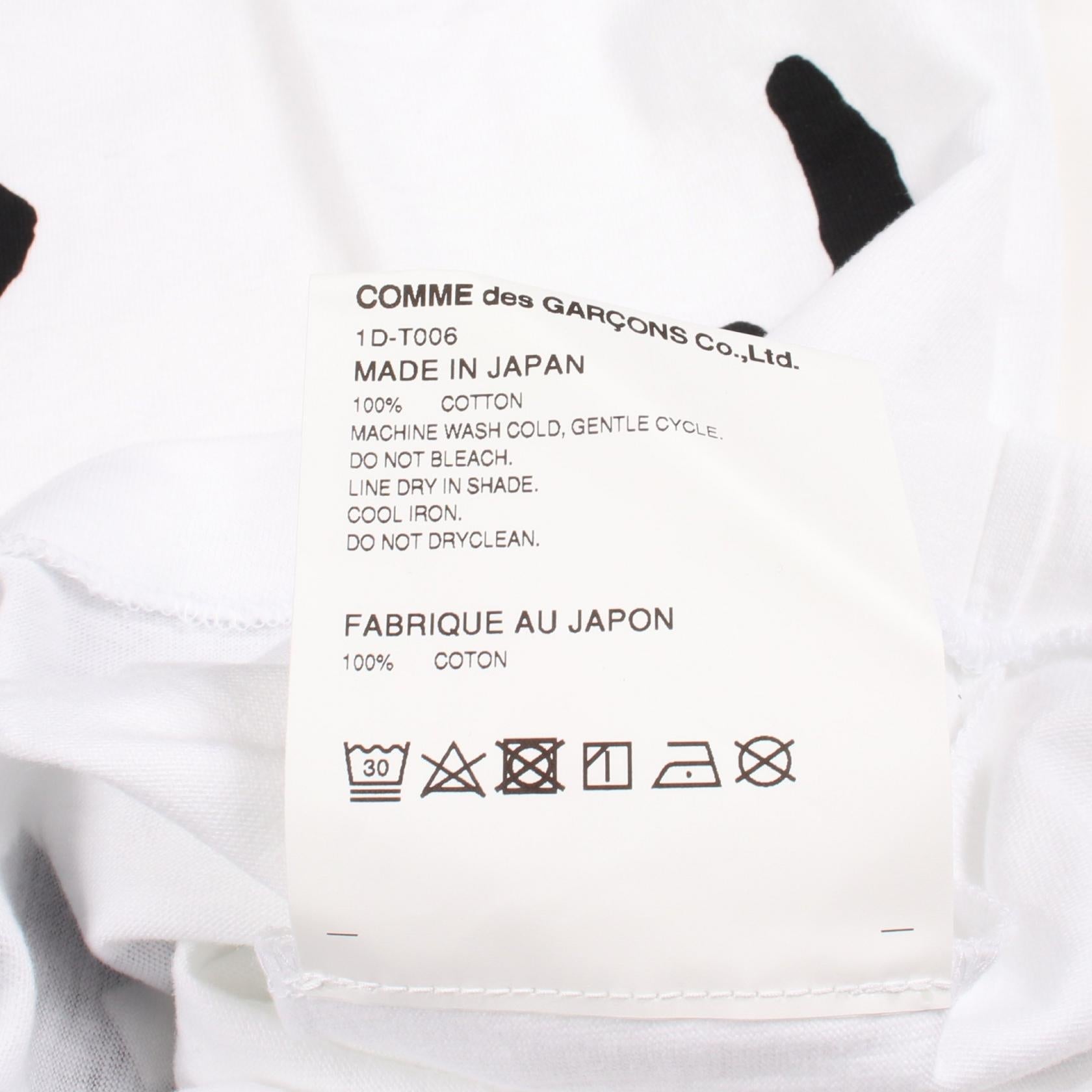 ブラックコムデギャルソン コットン 半袖Tシャツ