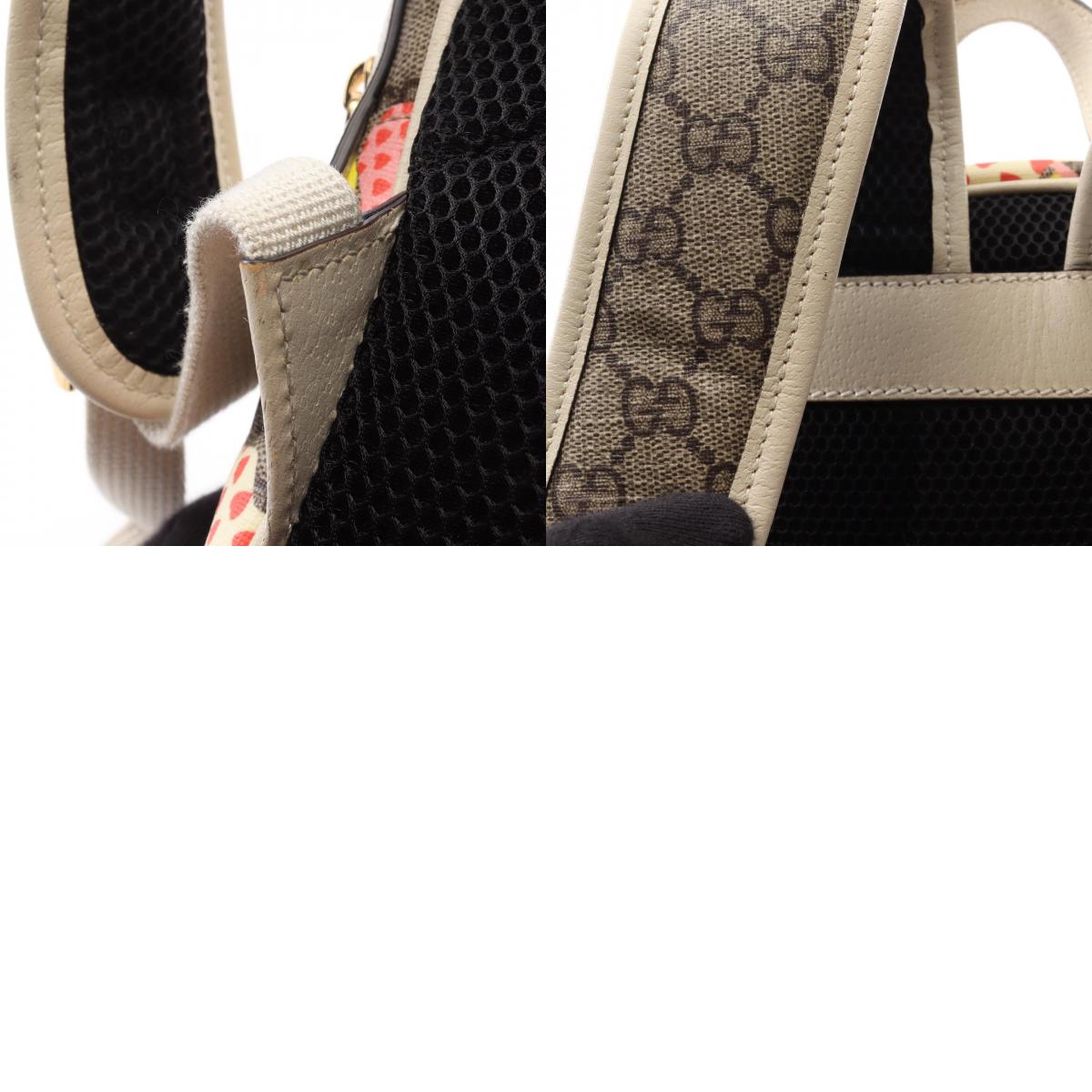 グッチ Le Pomme アップル & ハート GG シュプリーム コーティング キャンバス バックパック