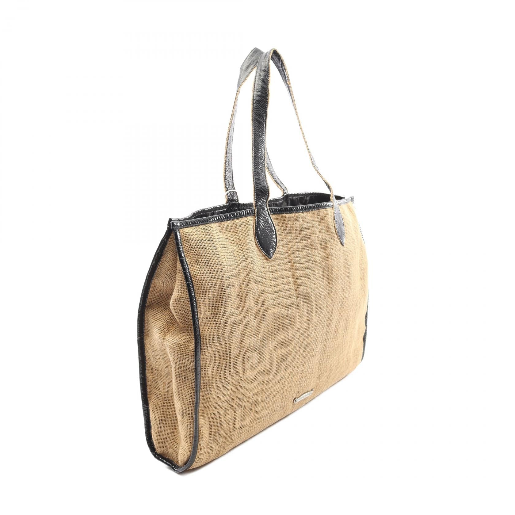 クロムハーツ HORSESHOE BEACH BAG レザー ファブリックトートバッグ