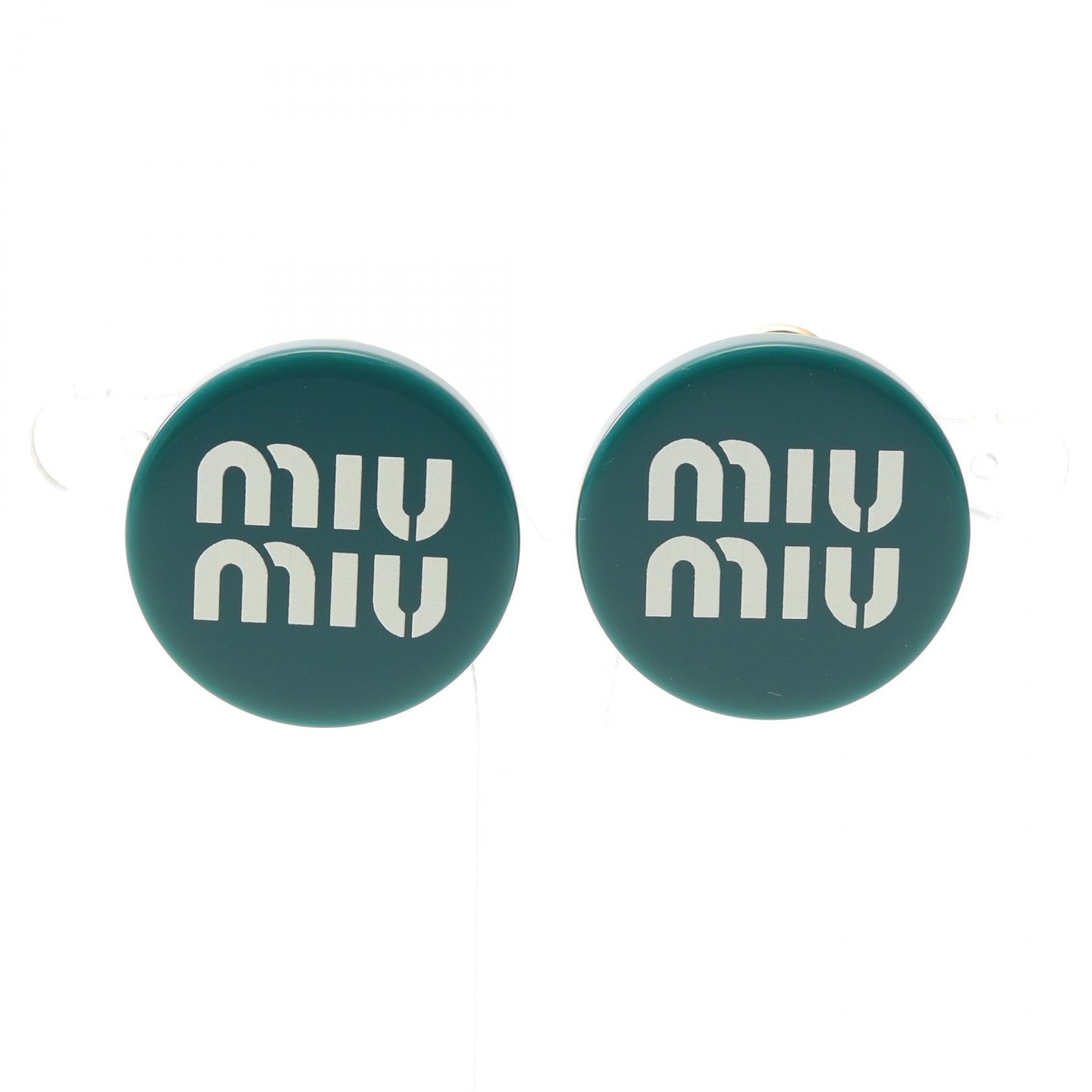 ミュウ ミュウ ロゴ イヤリング