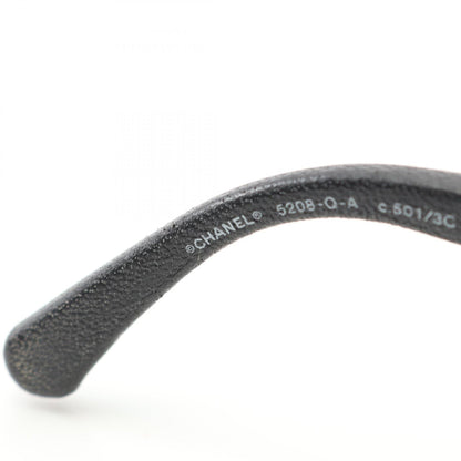 シャネル ココマーク チェーン レザー サングラス