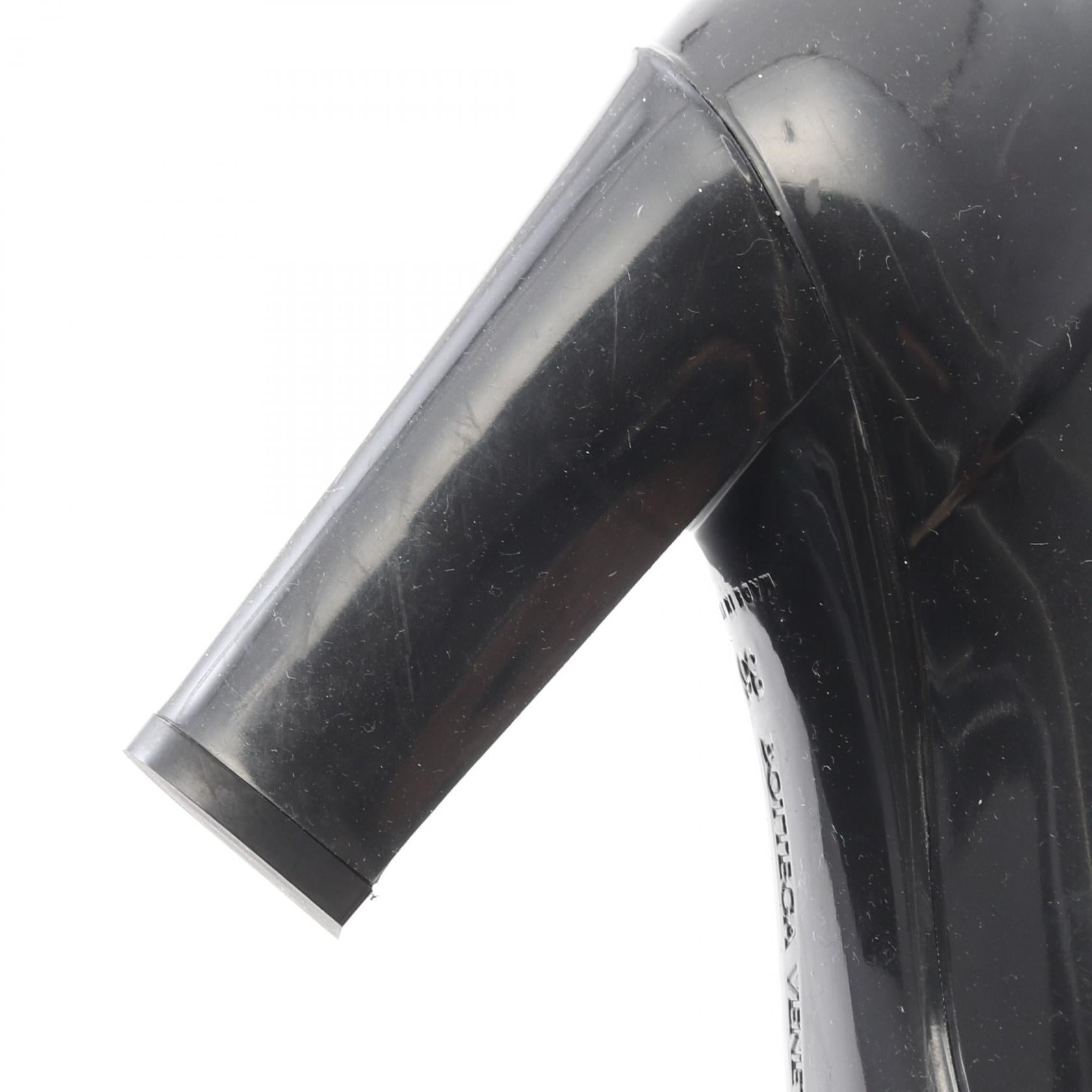 ボッテガヴェネタ Shine rubber ankle boots ラバーブーツ