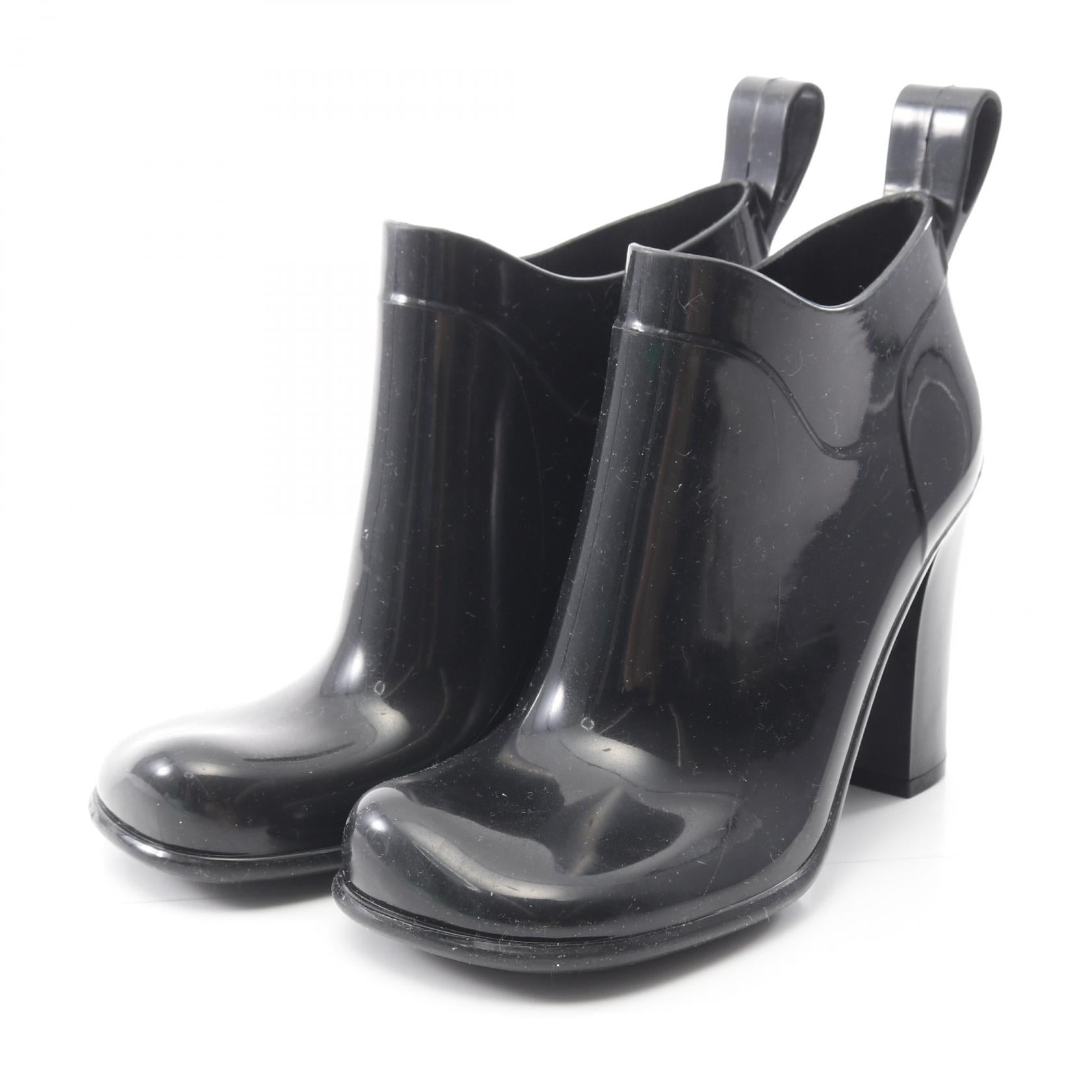ボッテガヴェネタ Shine rubber ankle boots ラバーブーツ