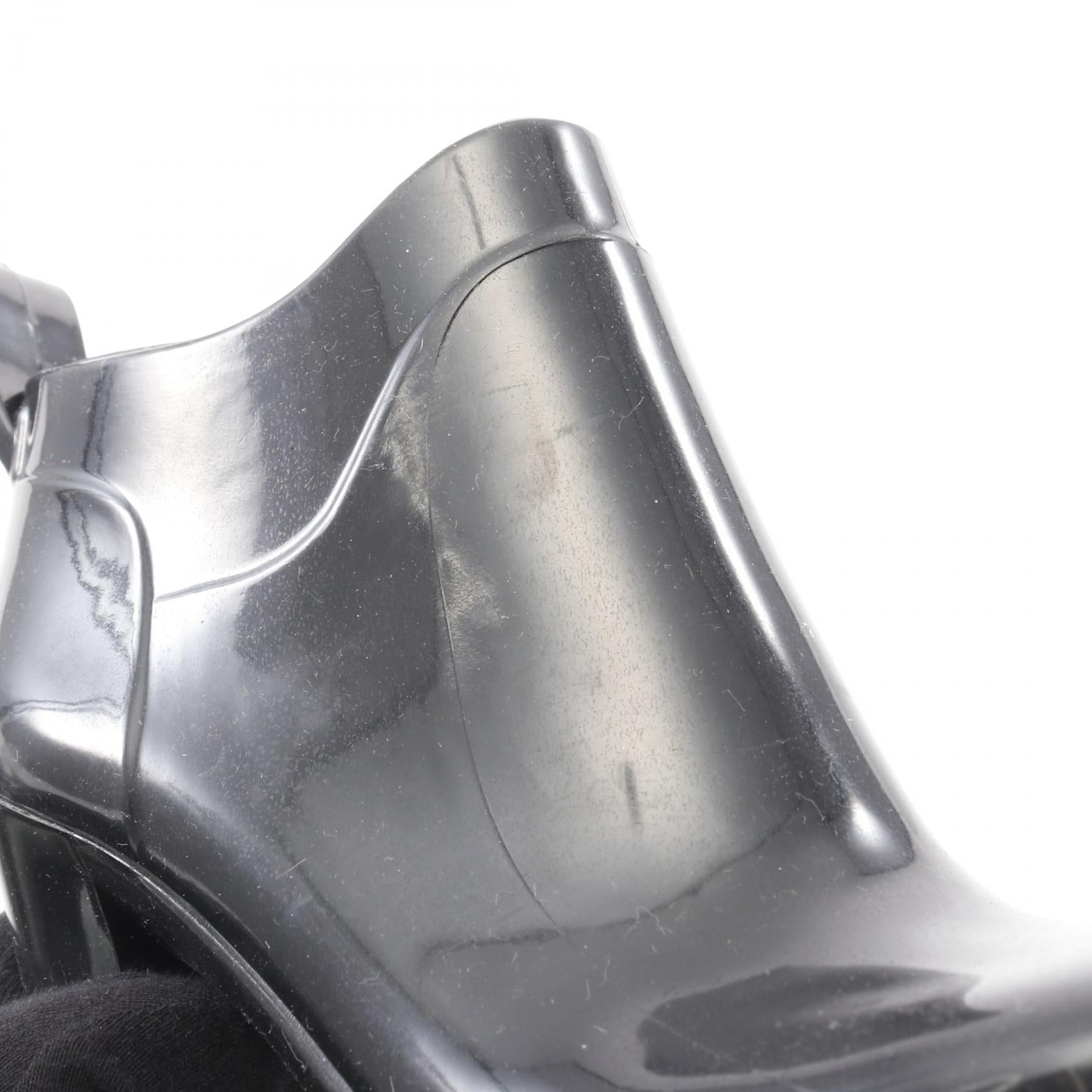 ボッテガヴェネタ Shine rubber ankle boots ラバーブーツ