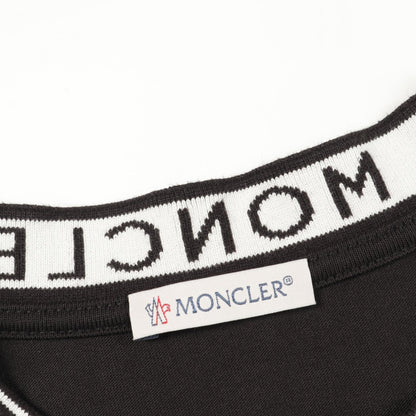 モンクレール ネックライン ロゴ コットン トップ