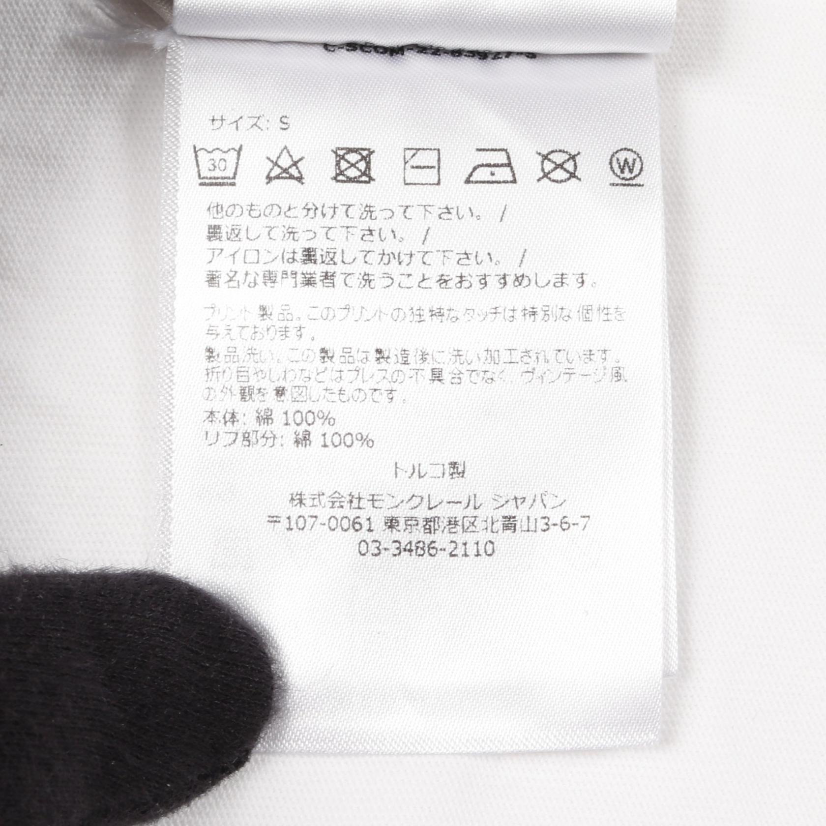 モンクレール ロゴ コットン Tシャツ