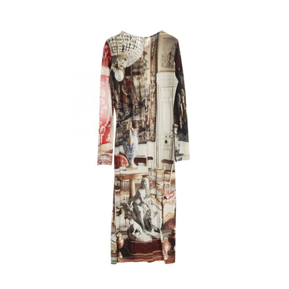 ヴィヴィアン ウエストウッド サロン アートワーク ロング ブール ドレス ビスコース