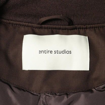 エンタイアスタジオ CROPPED BROAD BOMBER SUITING ウールジャケット