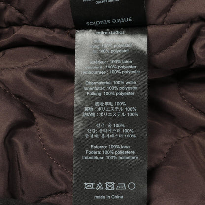 エンタイアスタジオ CROPPED BROAD BOMBER SUITING ウールジャケット