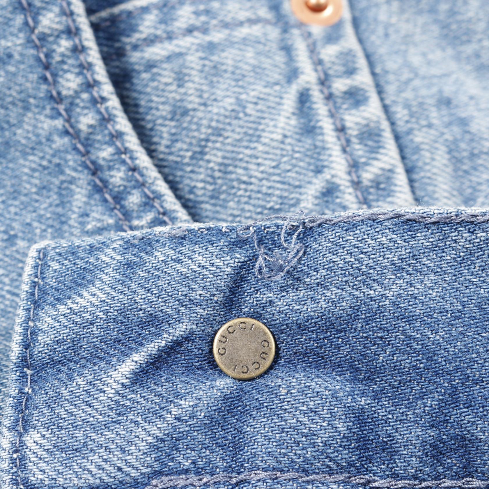 グッチ コットンデニムパンツ