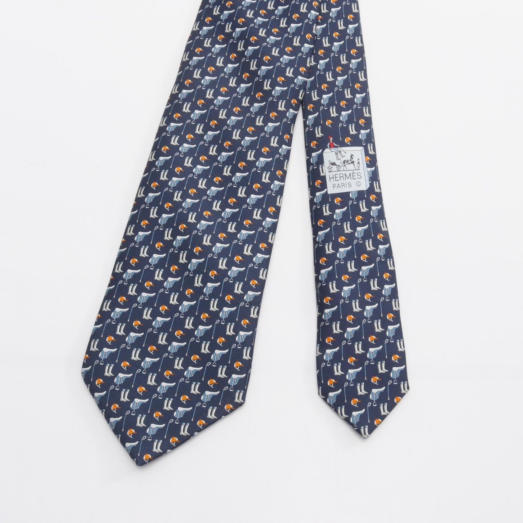 エルメス TENUE DE JOCKEY シルク タイ