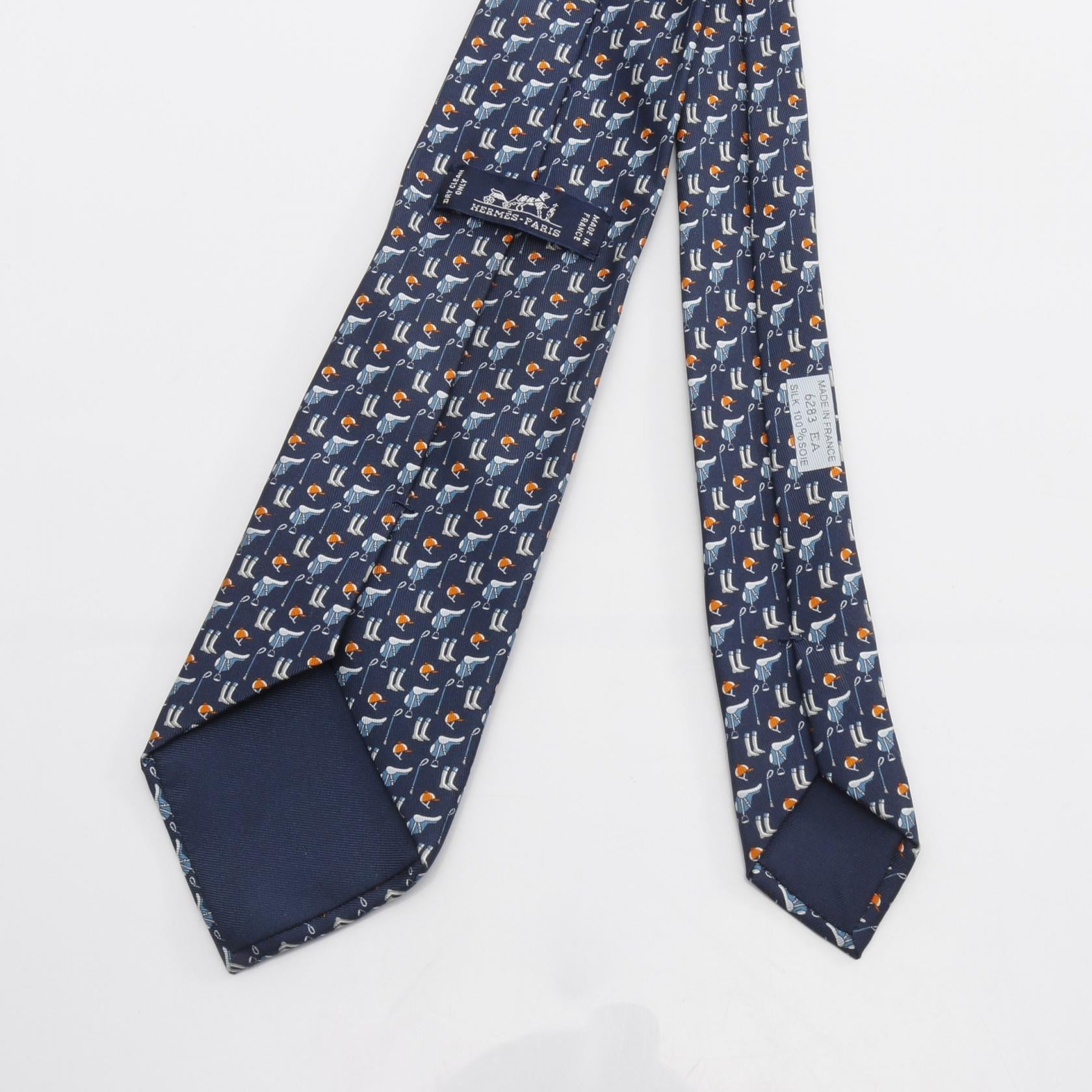エルメス TENUE DE JOCKEY シルク タイ