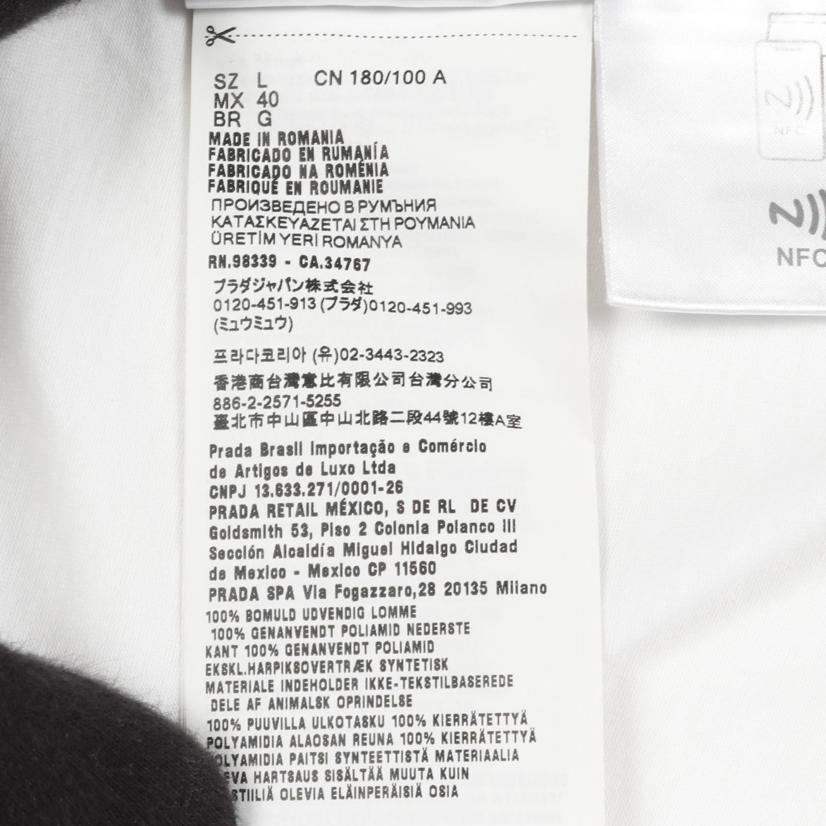 プラダ Re-Nylon コットンカットソー