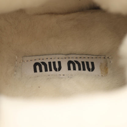 ミュウミュウ シアリング ファブリック スニーカー