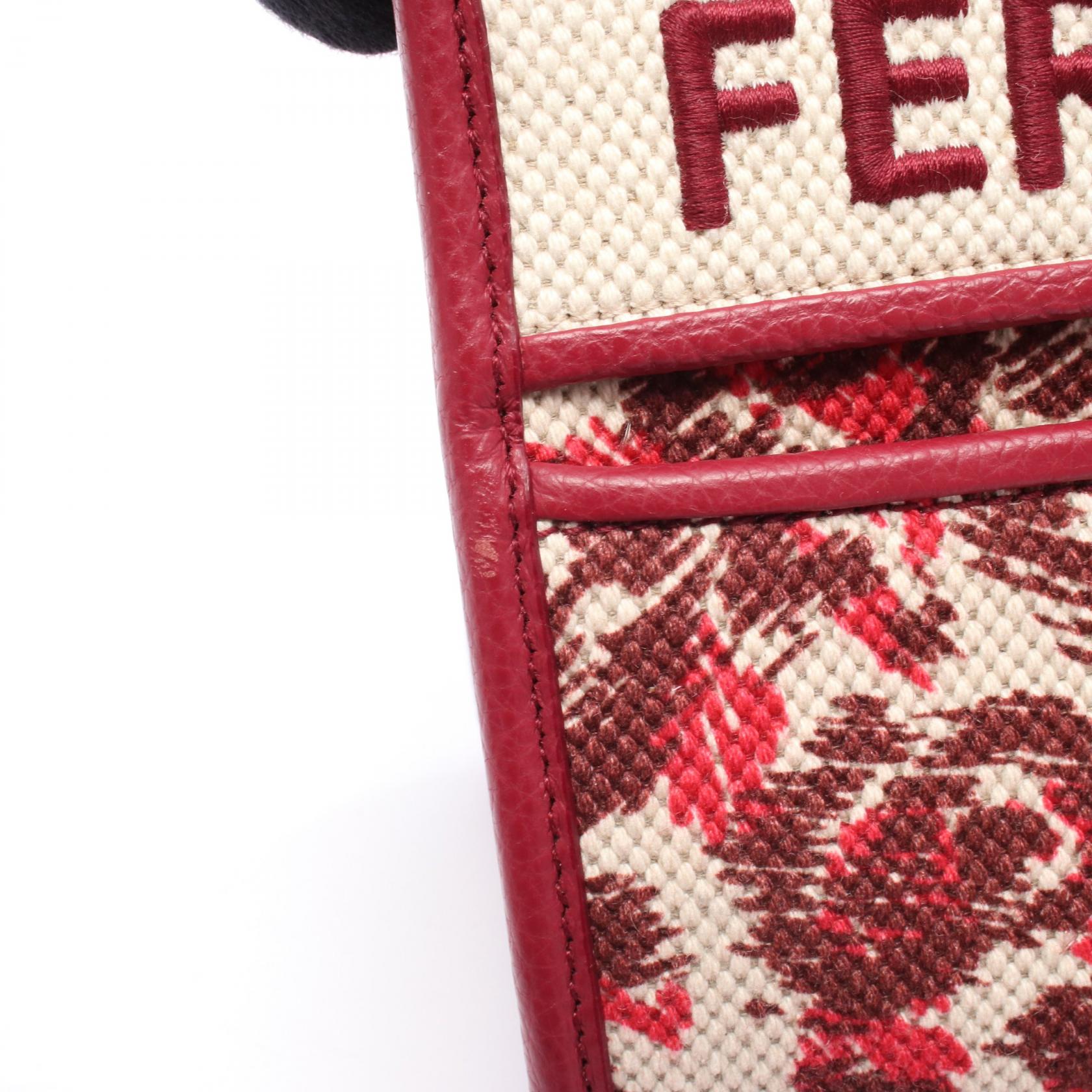 サルヴァトーレ フェラガモ ダブル ガンチーニ キャンバス レザー 2way ハンドバッグ