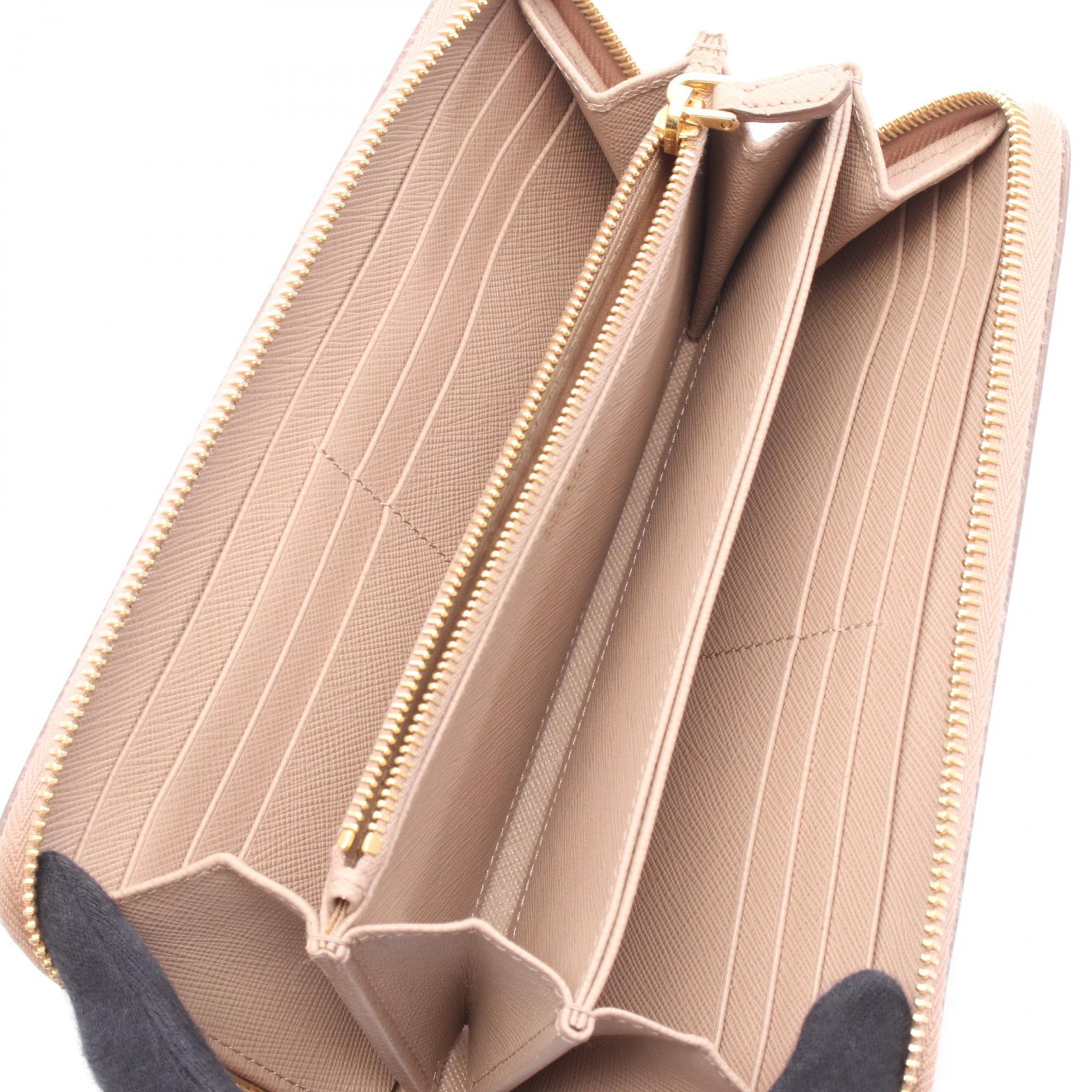 プラダ レザー ロング ウォレット