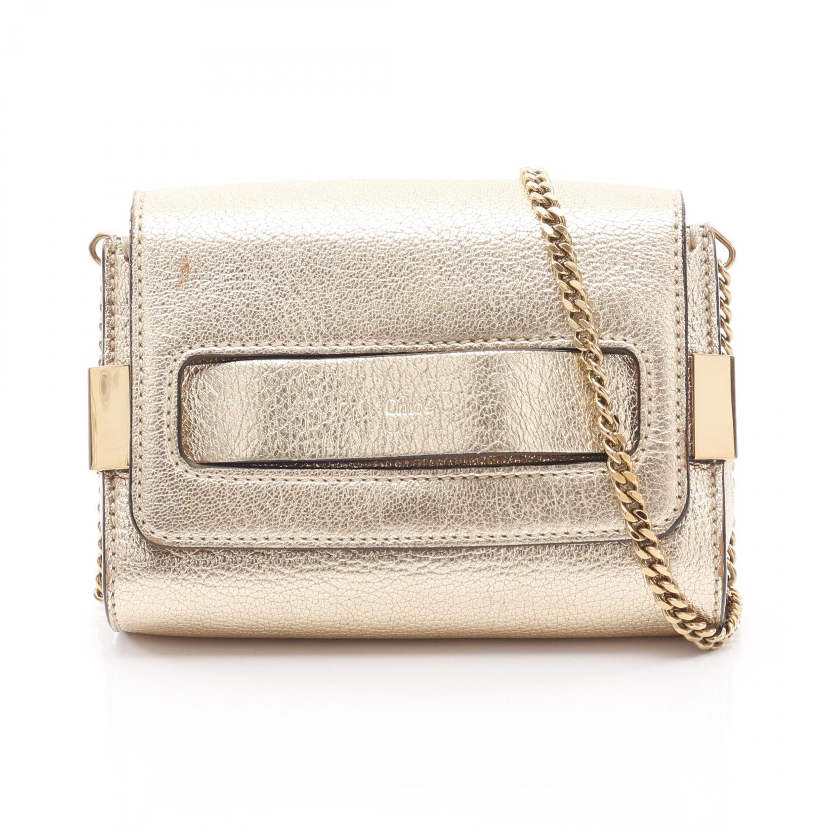 クロエ ELLE レザー ショルダーバッグ