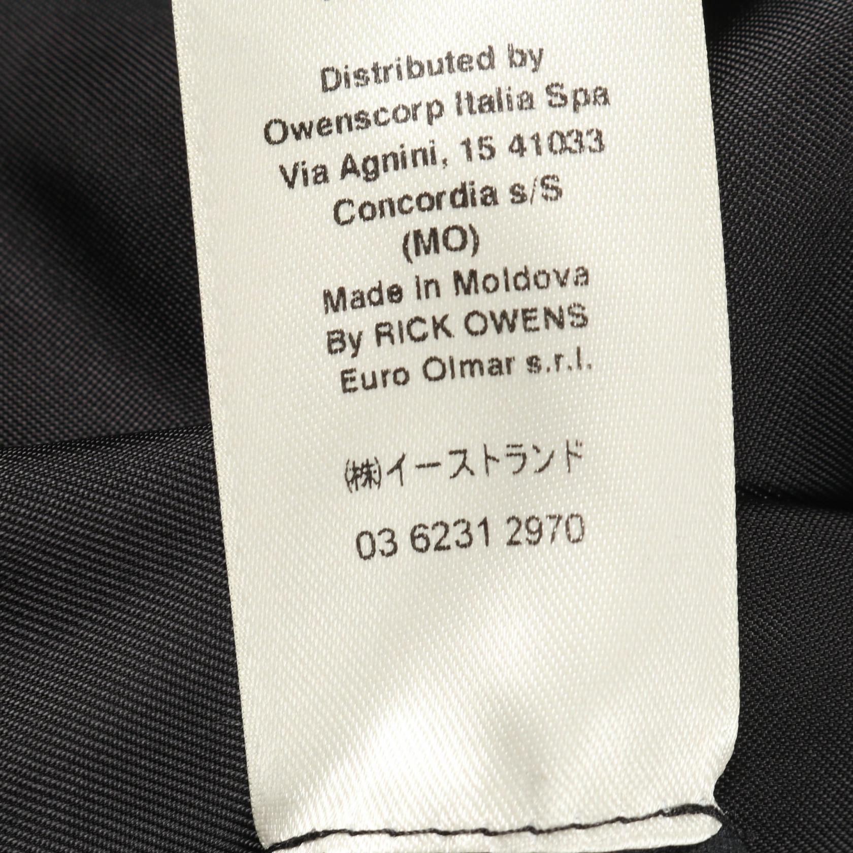 リックオウエンス ラムレザー ジャケット