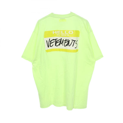 ヴェトモン Name Badge コットン半袖Tシャツ