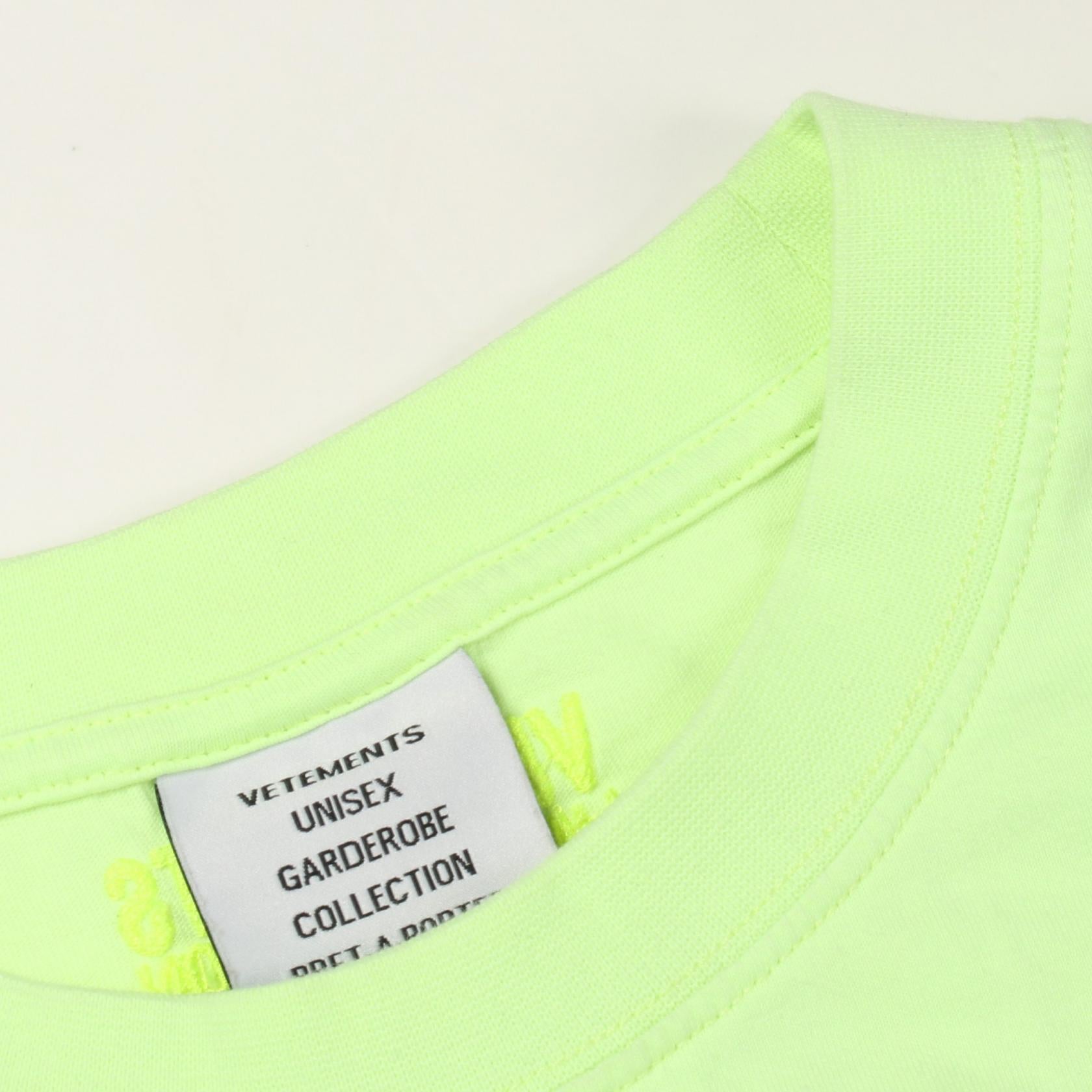 ヴェトモン Name Badge コットン半袖Tシャツ