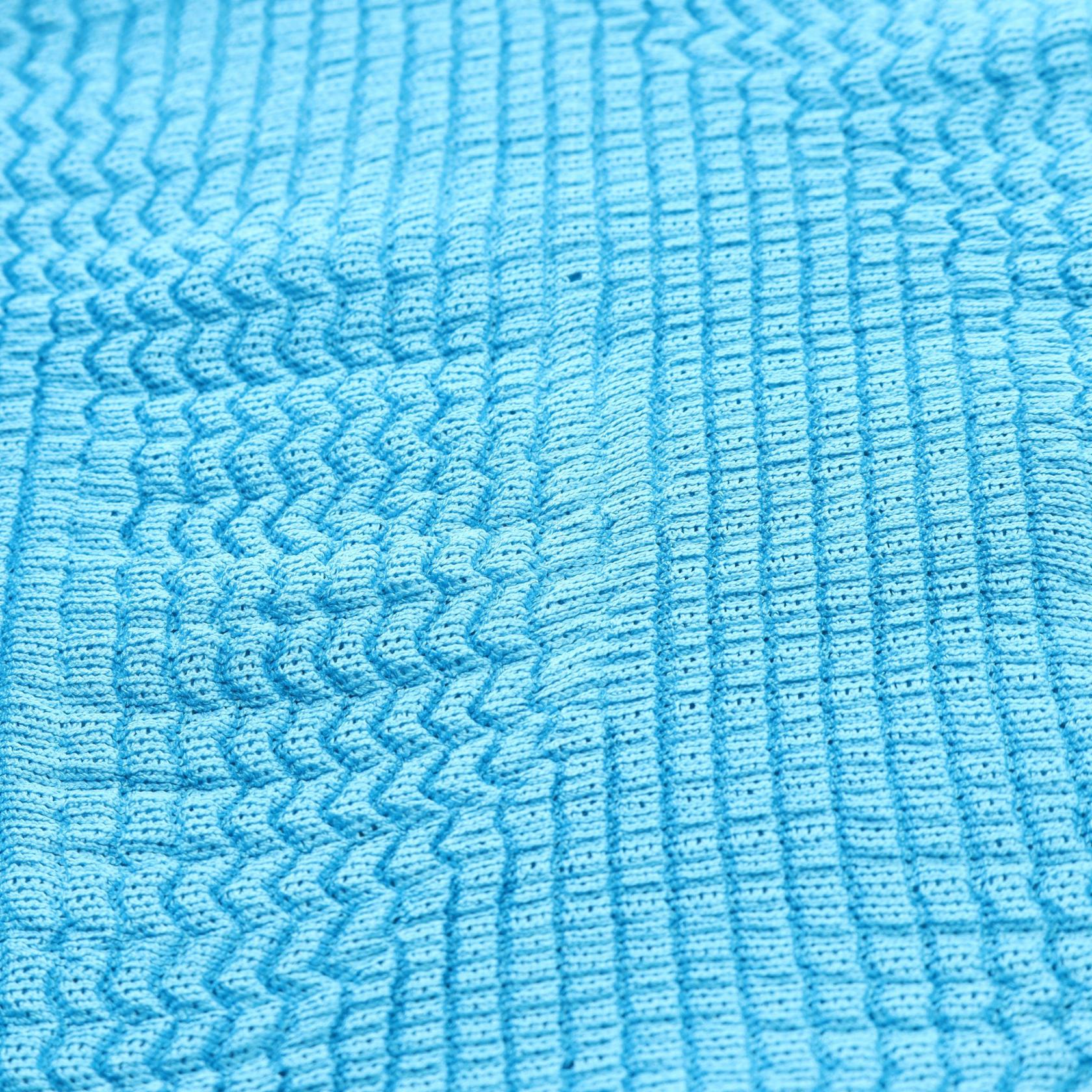 ミーイッセイミヤケ WAVE KNIT STRETCH PLEATS ポリエステルトップス