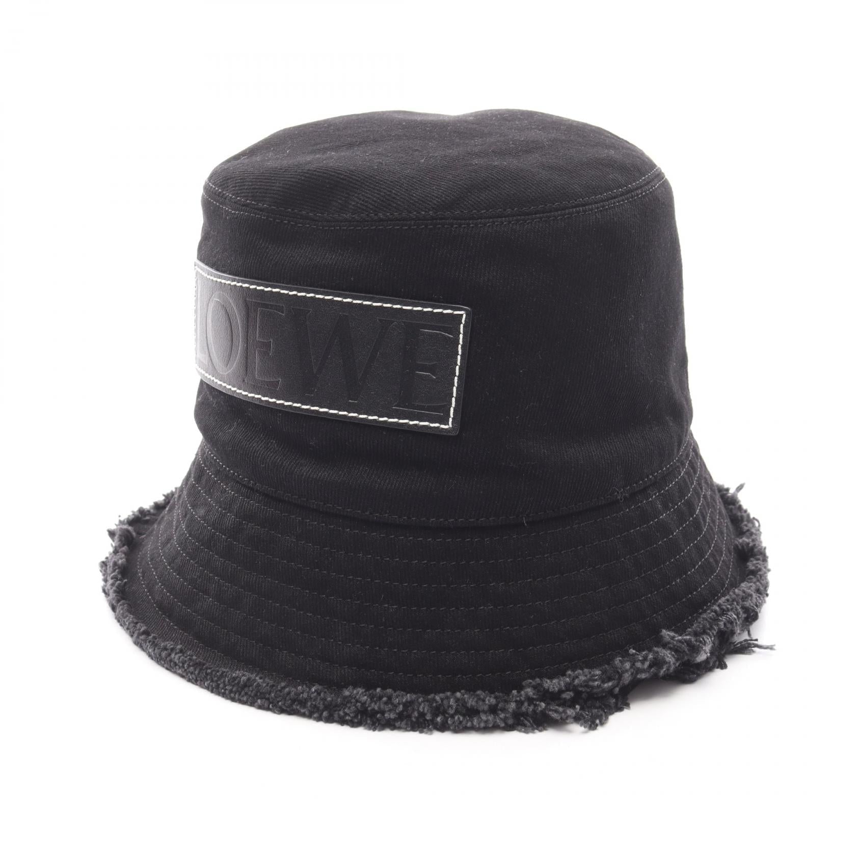 ロエベ FRAYED BUCKET HAT デニム ハット