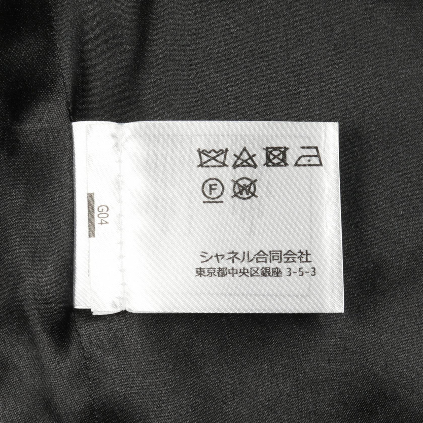 シャネル ビジューライオンボタン ウールツイードコート