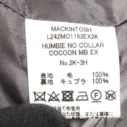 マッキントッシュ HUMBIE NO COLLAR COCOON ウールコート