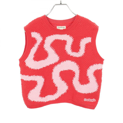 コーチトピア Loop Cropped Crochet ポリエステルタンクトップ