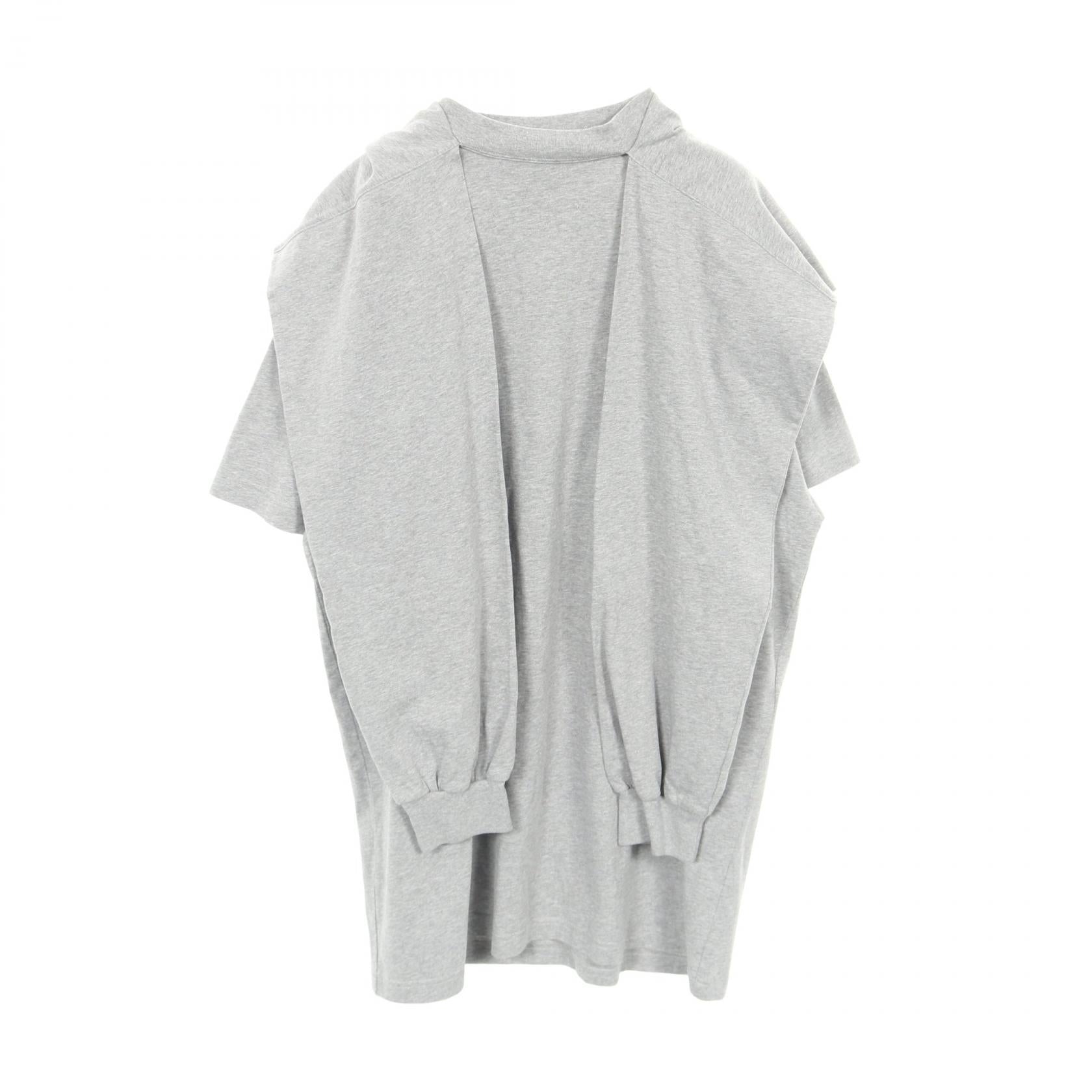 バレンシアガ Incognito Hooded Layered T-Shirt コットン半袖Tシャツ