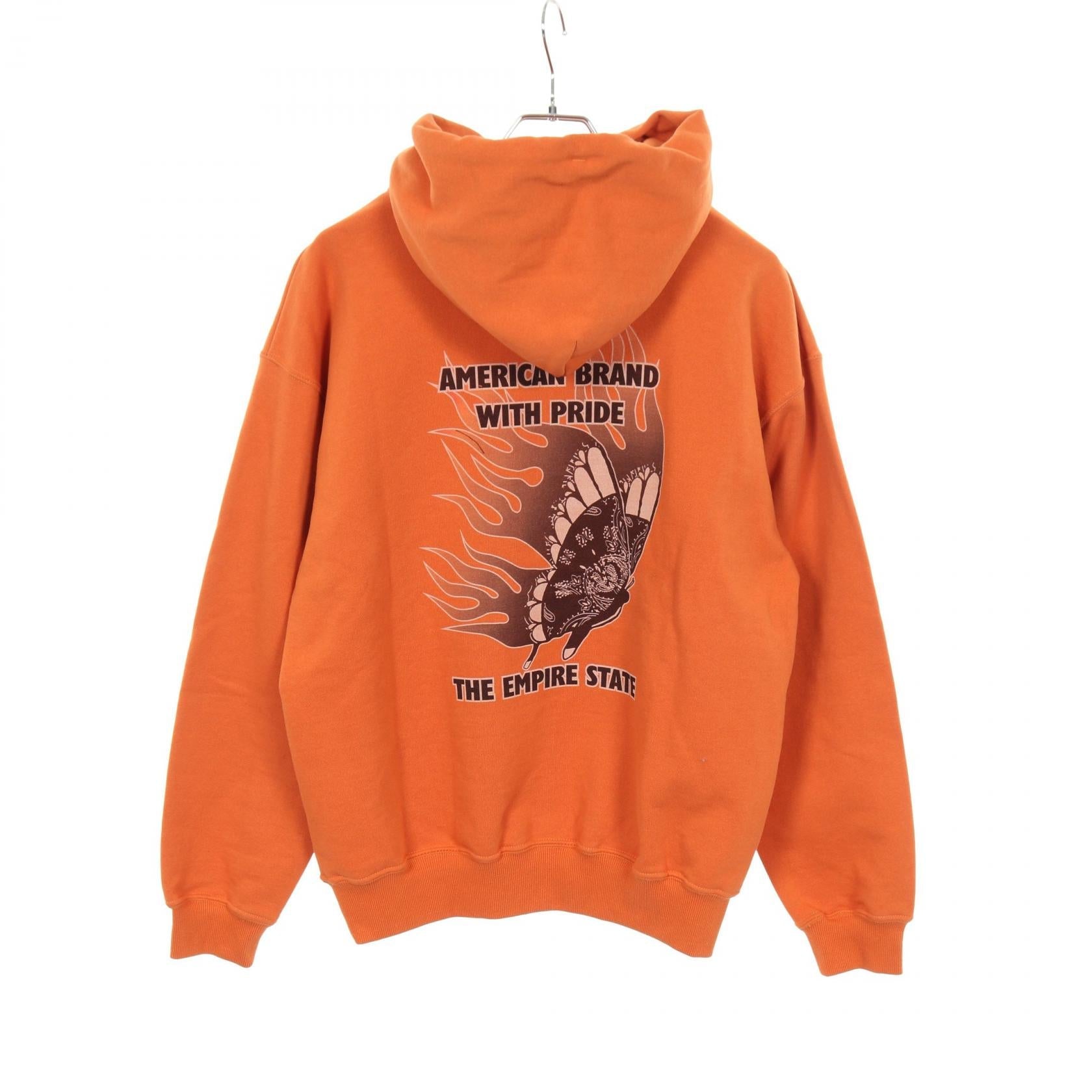 ショット HOODED SWEAT FIRE BUTTERFLY コットンパーカー