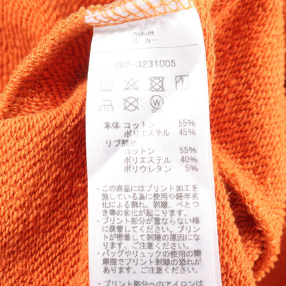 ショット HOODED SWEAT FIRE BUTTERFLY コットンパーカー