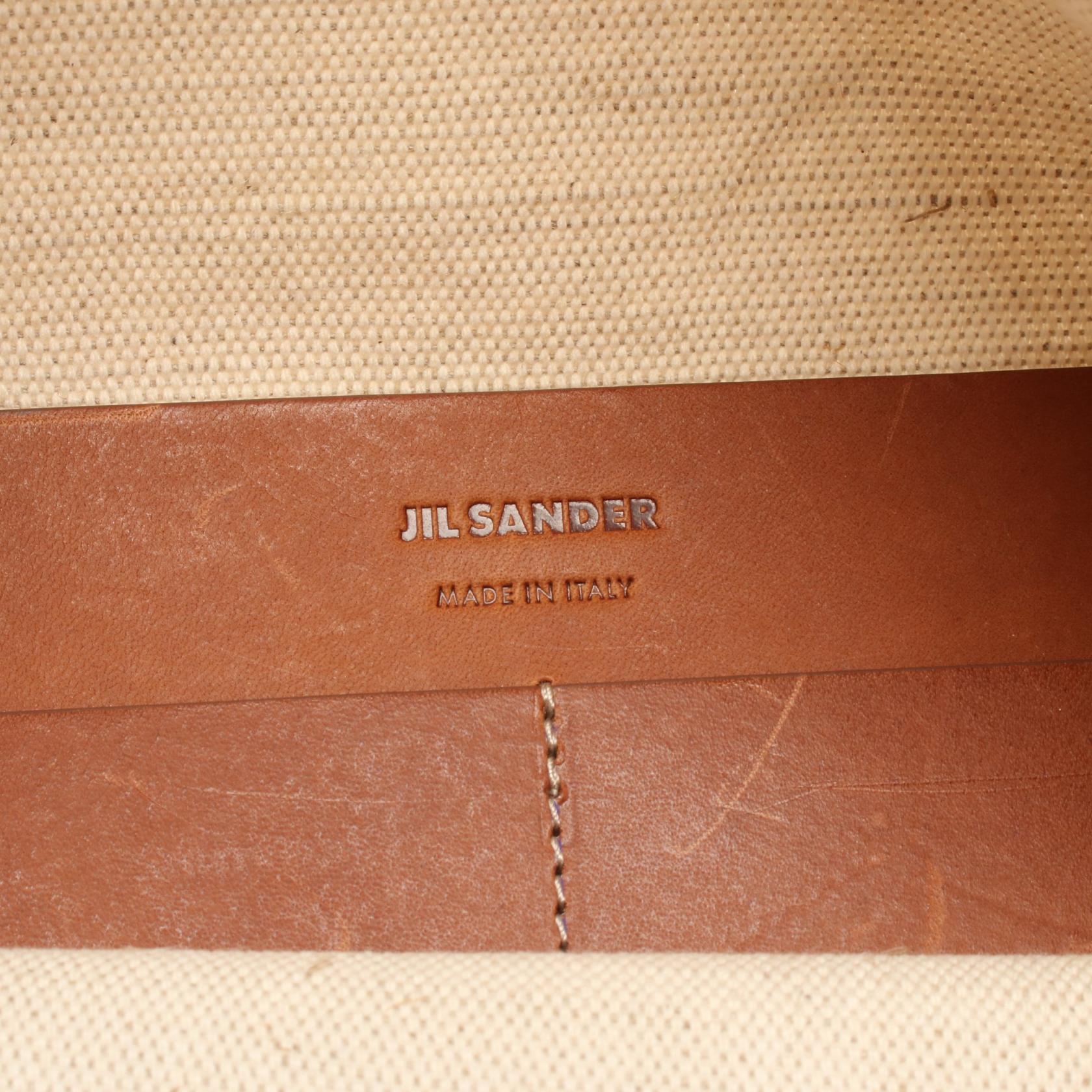 ジルサンダー FLAT SHOPPER レザートートバッグ