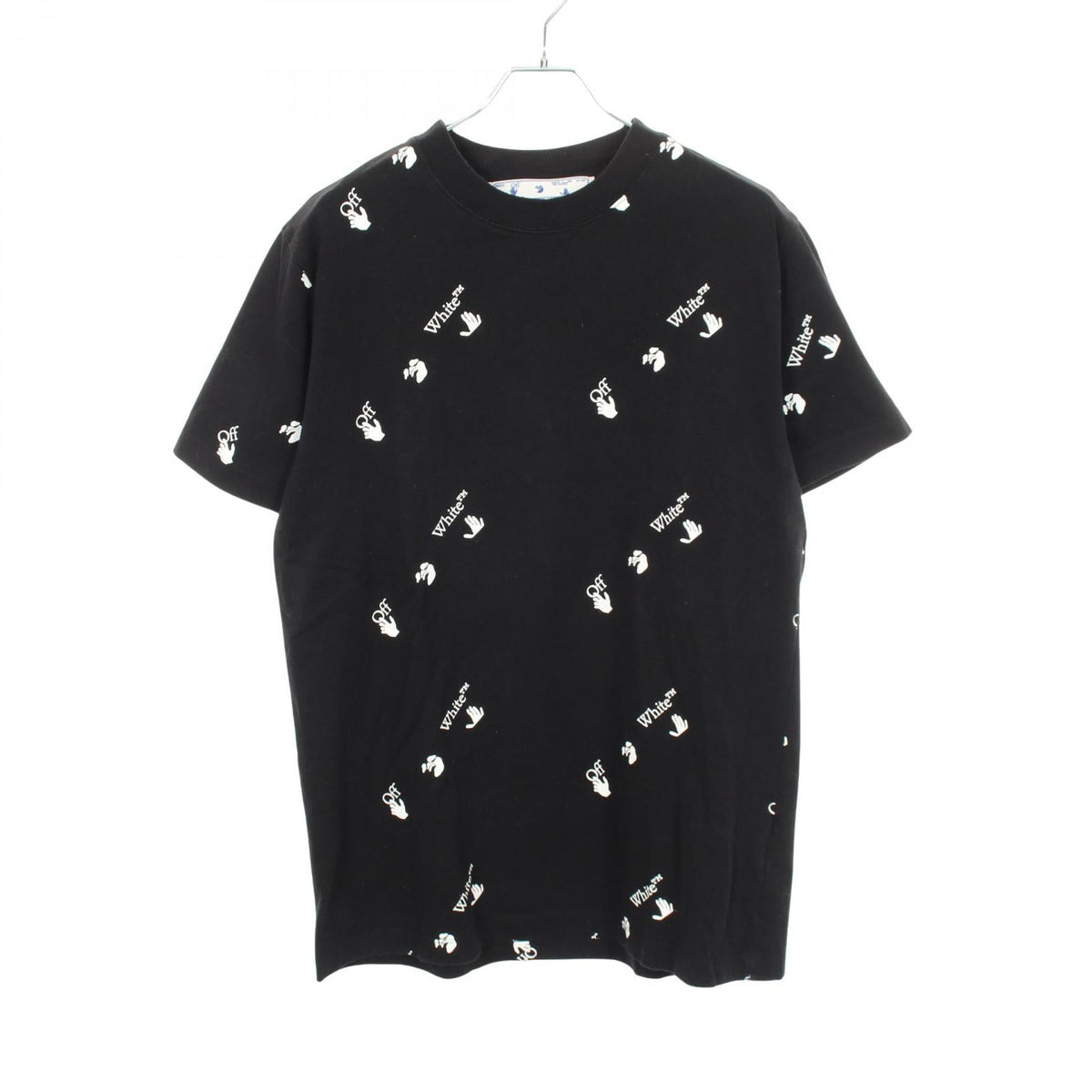 オフホワイト コットン半袖Tシャツ