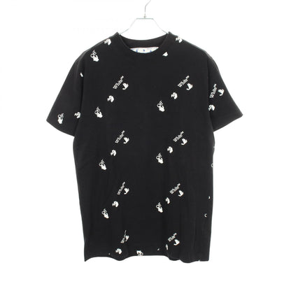 オフホワイト コットン半袖Tシャツ