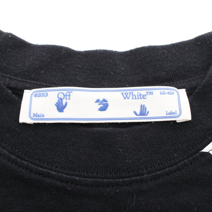 オフホワイト コットン半袖Tシャツ
