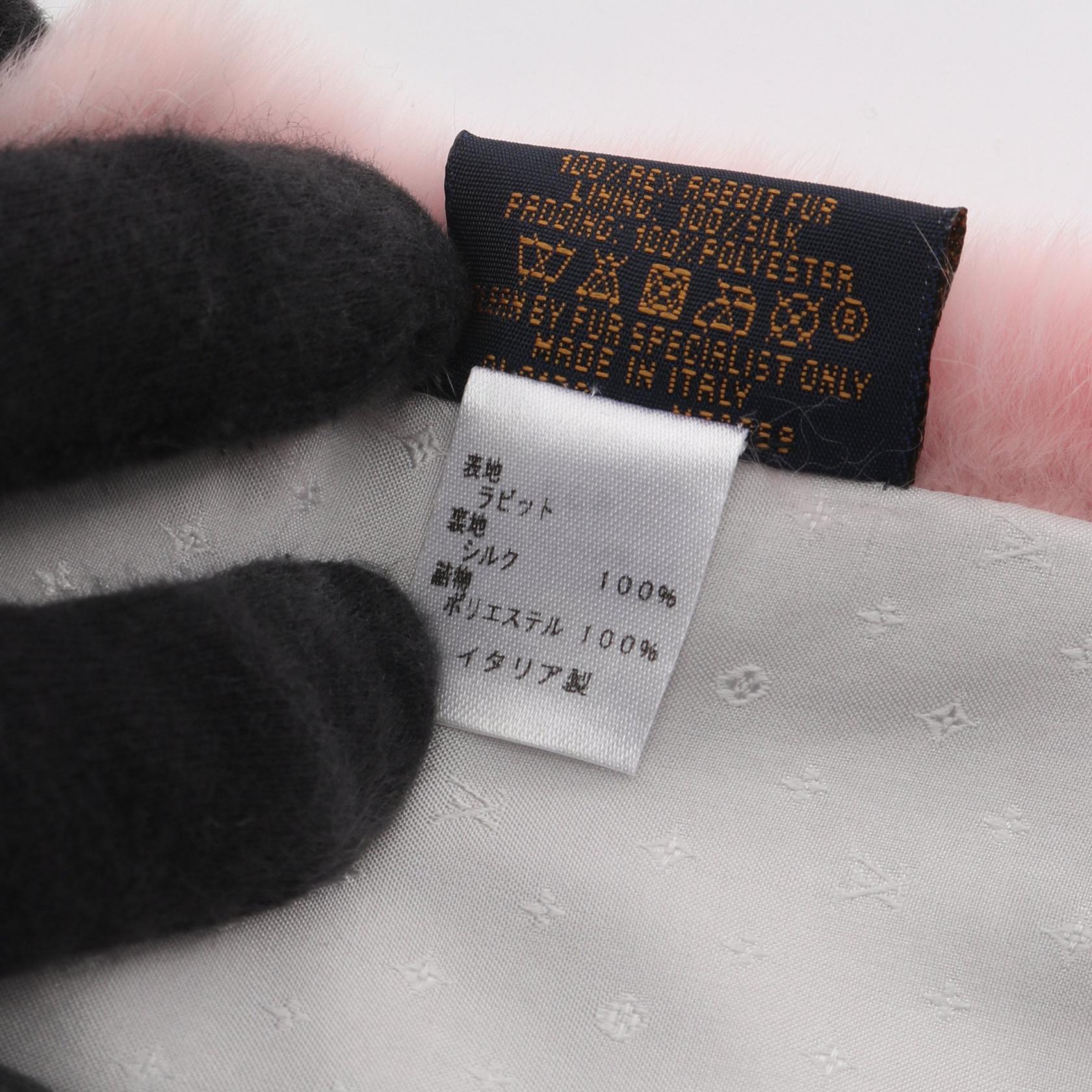 ルイヴィトン エシャルプ ウィンターサンセット ラビットファーマフラー