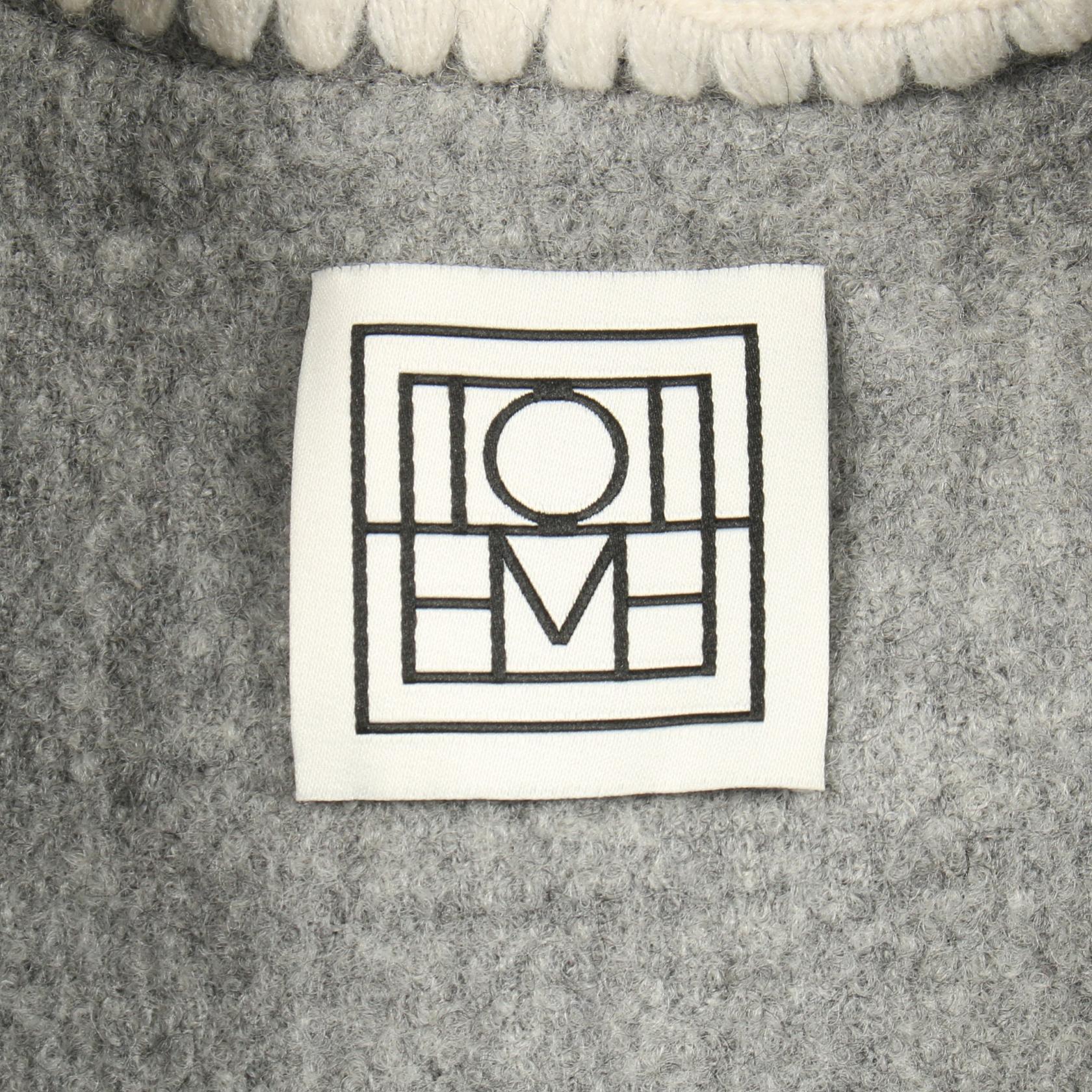 トーテム Embroidered scarf jacket ウールアウター