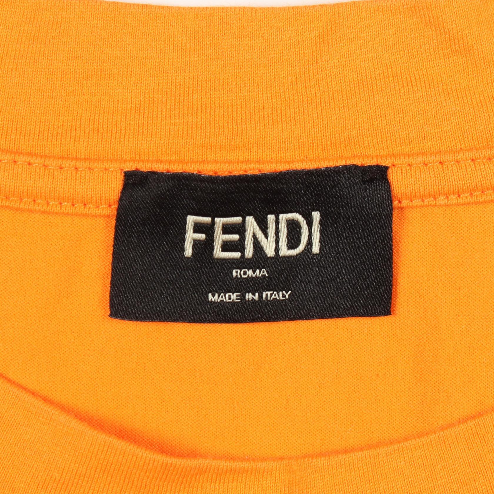 フェンディ コットン半袖Tシャツ