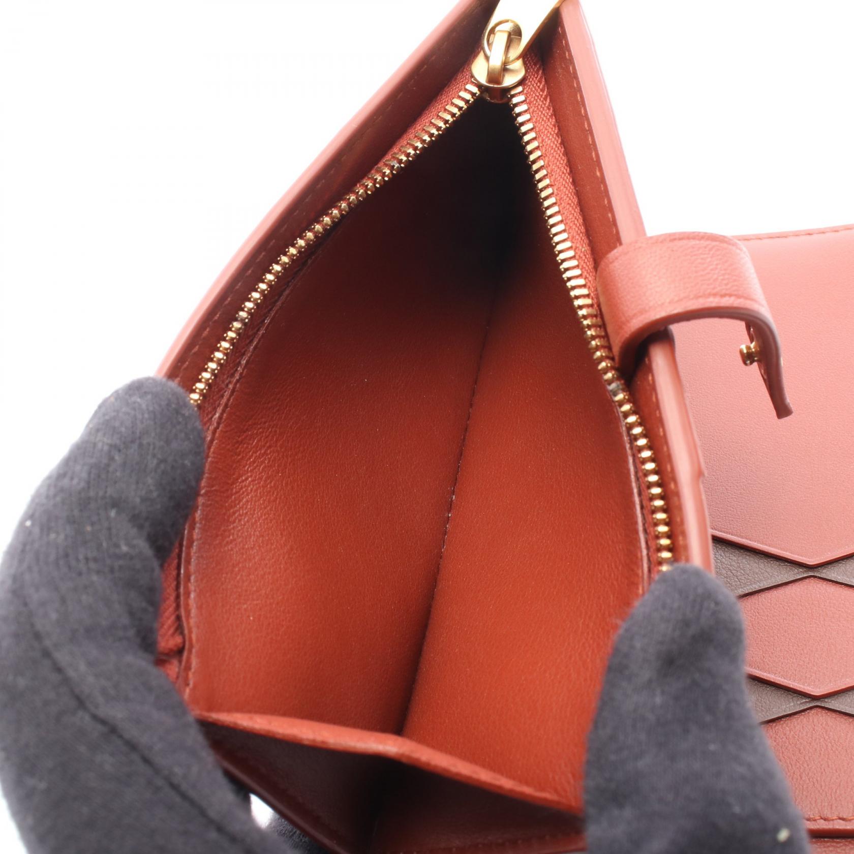 ボッテガヴェネタ レザー二つ折り財布