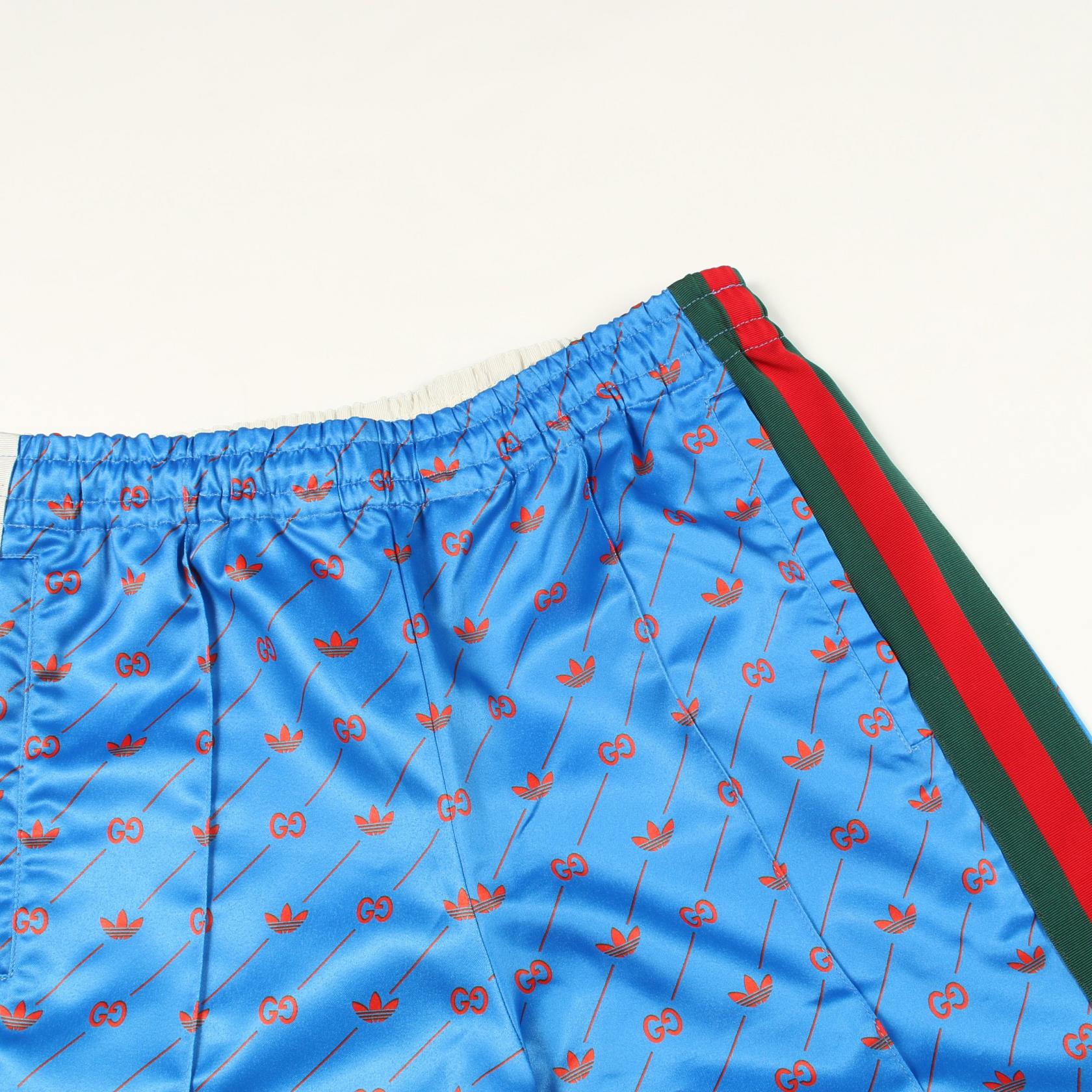 グッチ×アディダス ポリエステルパンツ