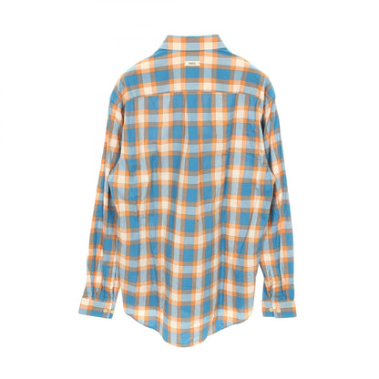 グッチ Freyja Hartas Animal Embroidery Check Shirt コットンシャツ