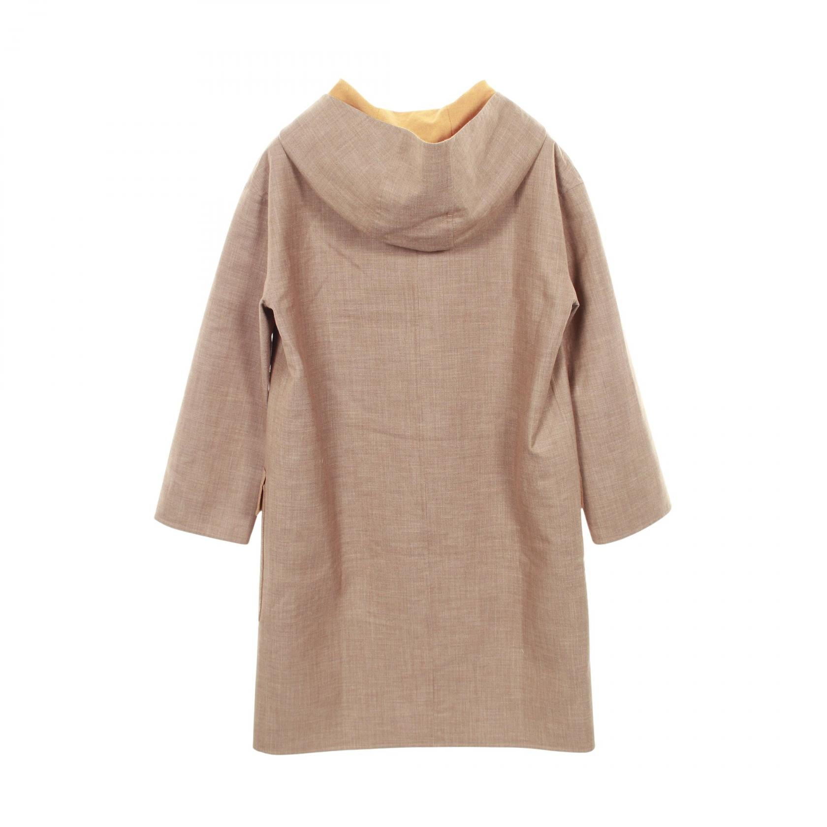エルメス ダブルフェイス カシミヤウールシルクアウター