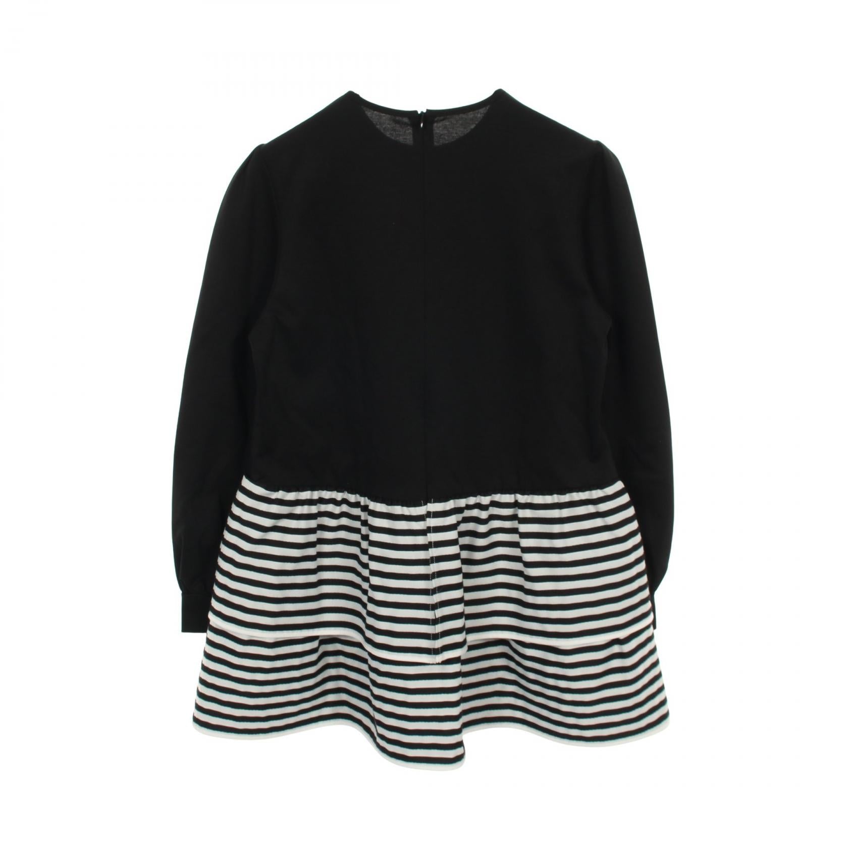 ボーダーズアットバルコニー BODER TIERED TOP コットン ポリエステル トップス