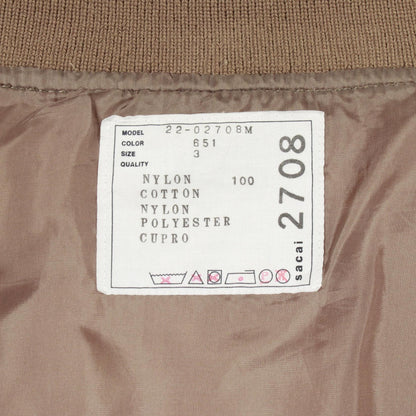サカイ Nylon Twill Mix Blouson ジャケット